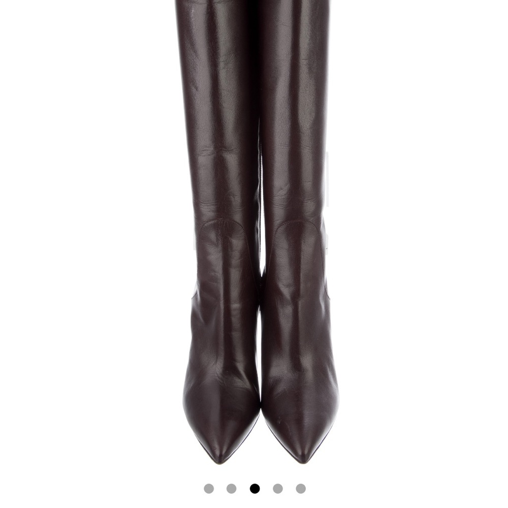 COPY - Manolo Blahnik Leather Brown Stiletto - Picture 3 of 5